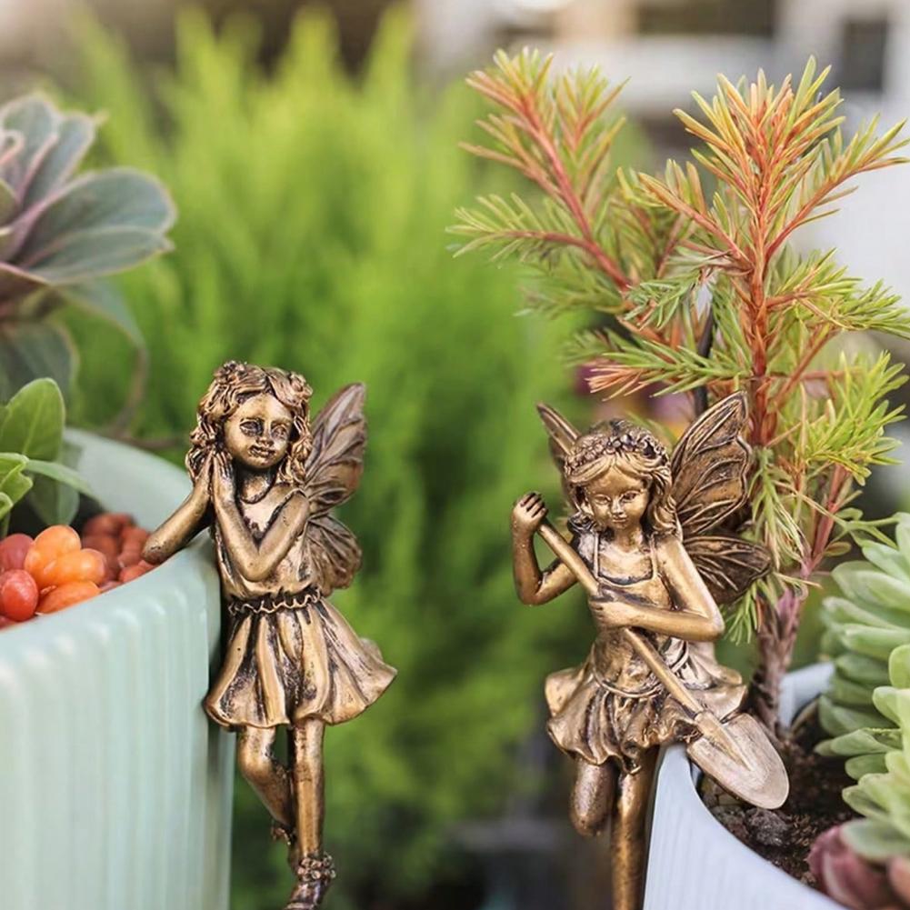 Bonsai Garden Design - Dekorasi Resin Gantung Bentuk Gadis Malaikat