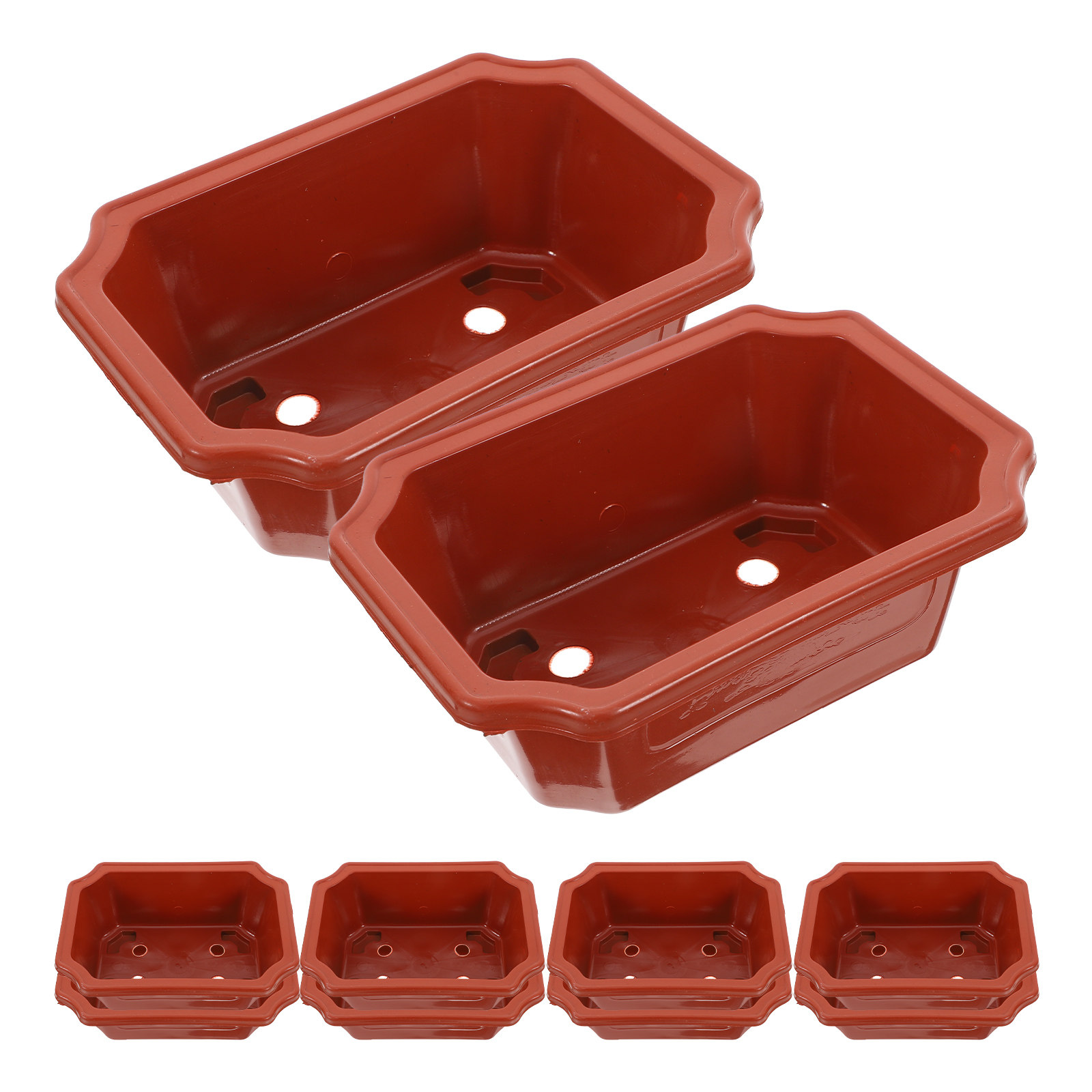 10Pcs Pot Bonsai Plastik Vinta - Bonsai Garden Design ulasan dan harga
