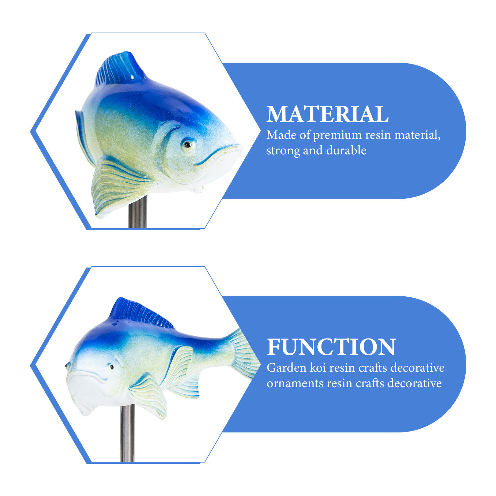Ornamen Ikan Resin Premium Dek - Bonsai Koi Garden ulasan dan harga