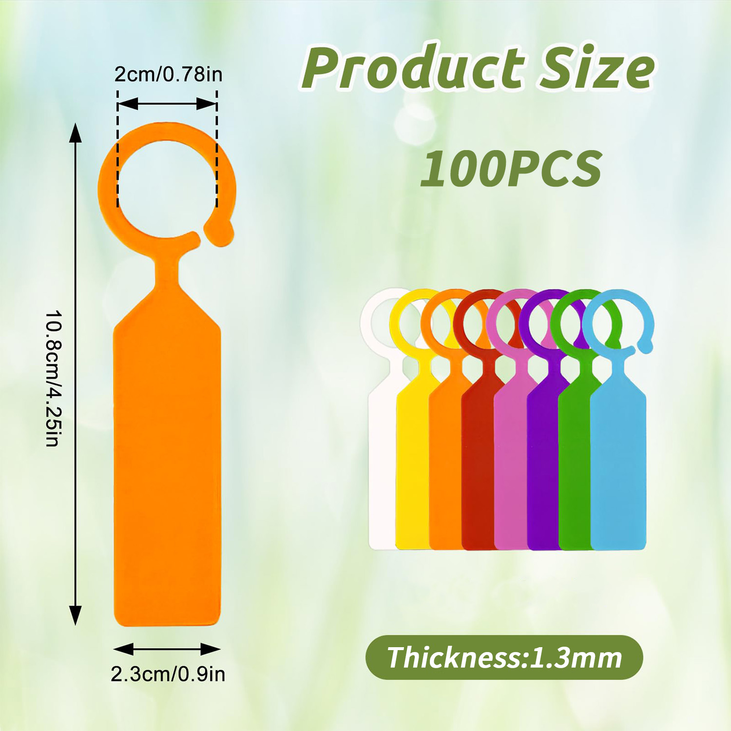 100 PCS Label Tanaman Gantung  - Bonsai Garden Design ulasan dan harga