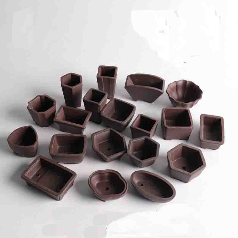 Yixing Ungu Pasir Pot Bunga Mi - Bonsai Tree Zen Garden ulasan dan harga