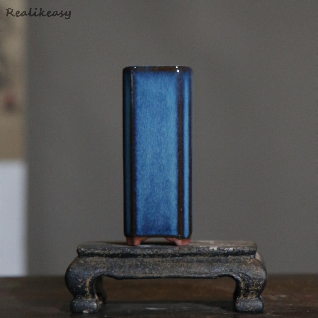 Pot Bunga Pasir Biru Ungu deng - Bonsai Tree Zen Garden ulasan dan harga